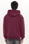 Unisex Relax Fit Rahat Kesim Pamuklu İçi Polarlı Çift Cepli Tam Fermuarlı Siyah Kapüşonlu Sweatshirt