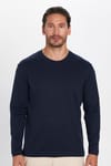 Unisex Relax Fit Rahat Kesim %100 Pamuk Bisiklet Yaka Lacivert Sweatshirt
