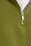 Pamuklu Dik Yaka Fermuarlı Kadın Sweatshirt