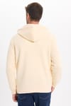 Unisex Relax Fit Rahat Kesim Pamuklu İçi Polarlı Yarım Fermuarlı Taş Kapüşonlu Sweatshirt