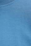 Erkek Relax Fit Rahat Kesim %100 Pamuk 2 İplik Bisiklet Yaka Mavi Sweatshirt