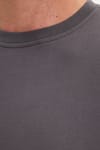 Erkek Relax Fit Rahat Kesim %100 Pamuk 2 İplik Bisiklet Yaka Koyu Gri Sweatshirt