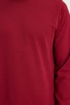 Erkek Relax Fit Rahat Kesim %100 Pamuk 2 İplik Bisiklet Yaka Bordo Sweatshirt 