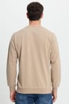 Erkek Relax Fit Rahat Kesim %100 Pamuk 2 İplik Bisiklet Yaka Taş Sweatshirt 