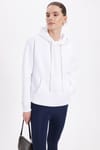 Oversize Pamuk Kapüşonlu Basic Unisex Sweatshirt