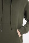 Oversize Pamuk Kapüşonlu Basic Unisex Sweatshirt