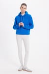 Oversize Pamuk Kapüşonlu Basic Unisex Sweatshirt