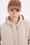Oversize Pamuk Kapüşonlu Basic Unisex Sweatshirt