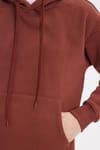 Oversize Pamuk Kapüşonlu Basic Unisex Sweatshirt