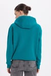 Oversize Pamuk Kapüşonlu Basic Unisex Sweatshirt