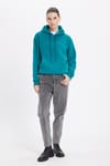 Oversize Pamuk Kapüşonlu Basic Unisex Sweatshirt