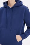 Oversize Pamuk Kapüşonlu Basic Unisex Sweatshirt