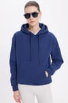 Oversize Pamuk Kapüşonlu Basic Unisex Sweatshirt