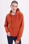 Oversize Pamuk Kapüşonlu Basic Unisex Sweatshirt