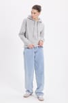 Oversize Pamuk Kapüşonlu Basic Unisex Sweatshirt