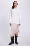Kadın Oversize Geniş Kesim Bisiklet Yaka Basic Sweatshirt