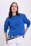 Kadın Oversize Geniş Kesim Bisiklet Yaka Basic Sweatshirt