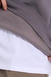 Kadın Oversize Geniş Kesim Pamuklu Yumuşak Dokulu İçi Polarlı Basic Gri Bisiklet Yaka Sweatshirt