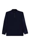 Unisex 3'lü Paket Bordo-Lacivert-Füme Standart Fit Tüylenme Yapmayan Soğuk Geçirmez Polar Sweatshirt