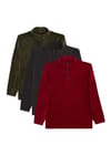 THREE PIECES POLAR HALF ZIPPER PLAIN ONL