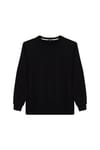 Unisex 3'lü Paket Siyah-Yeşil-Taş Relax Fit %100 Pamuk Bisiklet Yaka Sweatshirt