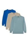 THREE PIECES SWEATSHIRT COTTON PLAIN