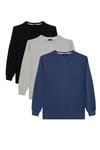 THREE PIECES SWEATSHIRT COTTON PLAIN