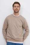 THREE PIECES RELAX FIT SWEATSHIRT CREW NECK TWO THREAD COMPACT ONL PLAIN