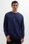 THREE PIECES RELAX FIT SWEATSHIRT CREW NECK TWO THREAD COMPACT ONL PLAIN