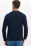Erkek Standart Fit Normal Kesim Uzun Kollu Ekstra Soft Modal Kumaş Bisiklet Yaka Lacivert Sweatshirt