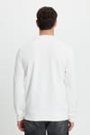 Erkek Relax Fit Rahat Kesim Uzun Kollu Bisiklet Yaka Ekru Sweatshirt