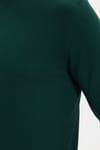 Erkek Standart Fit Normal Kesim Uzun Kollu Ekstra Soft Modal Kumaş Bisiklet Yaka Yeşil Sweatshirt