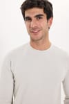 Erkek Standart Fit Normal Kesim Uzun Kollu Ekstra Soft Modal Kumaş Bisiklet Yaka Taş Sweatshirt