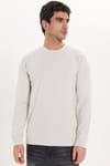 Erkek Standart Fit Normal Kesim Uzun Kollu Ekstra Soft Modal Kumaş Bisiklet Yaka Taş Sweatshirt