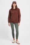 WOMAN RELAX FIT SWEATSHIRT CREW NECK TWO THREAD COMPACT ONL PLAIN