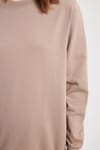 WOMAN RELAX FIT SWEATSHIRT CREW NECK TWO THREAD COMPACT ONL PLAIN