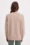 WOMAN RELAX FIT SWEATSHIRT CREW NECK TWO THREAD COMPACT ONL PLAIN
