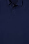 RELAX FIT PLAIN BUTTONED POLO  COLLAR HIDDEN PLACKET MAHREZ SWEATSHIRT