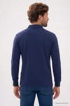 RELAX FIT PLAIN BUTTONED POLO  COLLAR HIDDEN PLACKET MAHREZ SWEATSHIRT