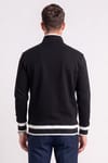 RELAX FIT STAND COLLAR HALF ZIPPER  KANGAROO POCKET ALMADA SWEATSHIRT