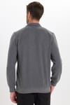 Erkek Regular Fit Klasik Kesim Uzun Kollu Antrasit Polo Yaka Sweatshirt