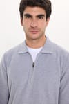 REGULAR FIT  POLO NECK HALF ZIPPER  MEDINA SWEATSHIRT