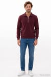 REGULAR FIT  POLO NECK HALF ZIPPER  MEDINA SWEATSHIRT