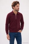 REGULAR FIT  POLO NECK HALF ZIPPER  MEDINA SWEATSHIRT