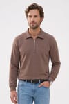 REGULAR FIT  POLO NECK HALF ZIPPER  MEDINA SWEATSHIRT