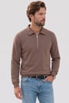 REGULAR FIT  POLO NECK HALF ZIPPER  MEDINA SWEATSHIRT