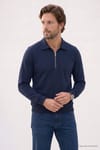 REGULAR FIT  POLO NECK HALF ZIPPER  MEDINA SWEATSHIRT
