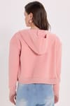KADIN DÜZ KAPÜŞONLU FERMUARLI RDN-2395 SWEATSHIRT