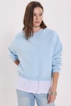 KADIN REGLAN KOL BİSİKLET YAKA ARM-2613 SWEATSHIRT