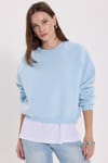 KADIN REGLAN KOL BİSİKLET YAKA ARM-2613 SWEATSHIRT